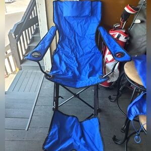SOLD!!! Portable foldable camping chair with foot rest